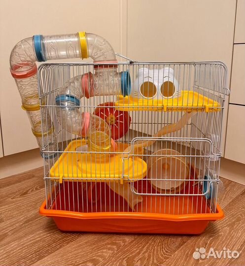 Клетка для хомяков/мышей с тоннелями