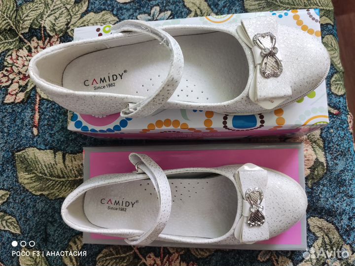 Туфли на девочку размер 34 бу