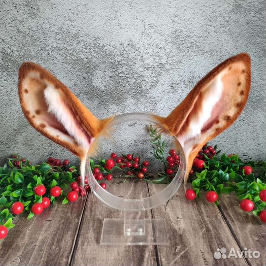 Заячьи ушки на ободке / Ушки зайца на ободке