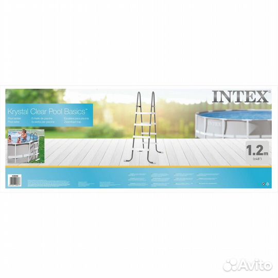 Лестница для бассейнов до 122см, Intex 28066