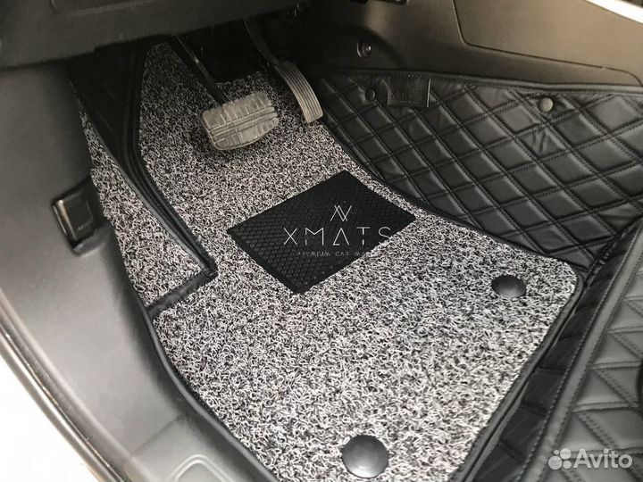 3D коврики из экокожи для Mitsubishi Outlander 3