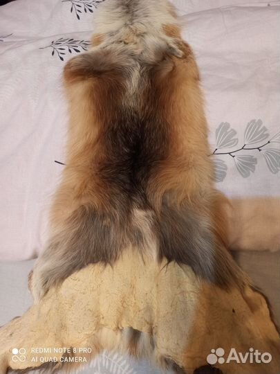 Шкурка лисы выделанная
