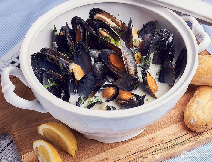 Мидии в соусах