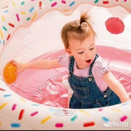 Надувной Бассейн манеж intex