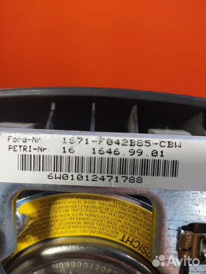 Б/У Б/У Подушка безопасности водителя Ford Mond