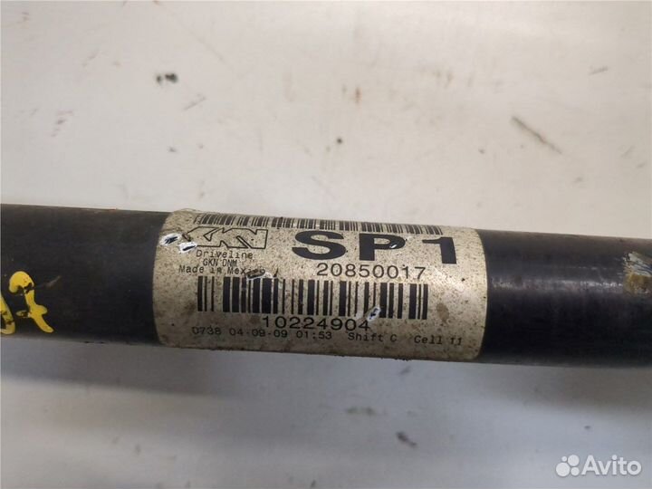 Полуось Cadillac SRX, 2010