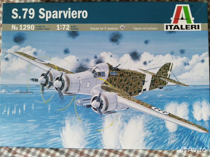 SM.79 Sparviero,1/72,Italeri+Маски