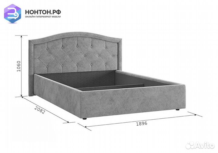 Кровать Верона 2 1.6 м какао