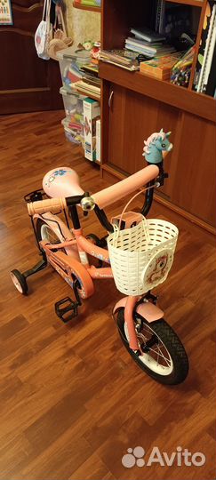 Детский велосипед kreiss розовый новый