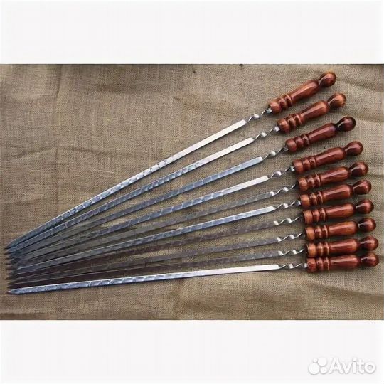 Шампура с деревянной ручкой /Шампура