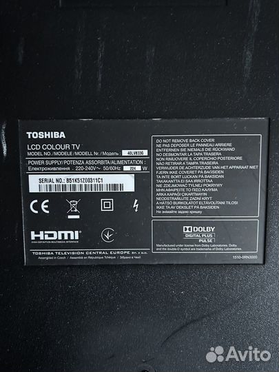 Телевизор toshiba