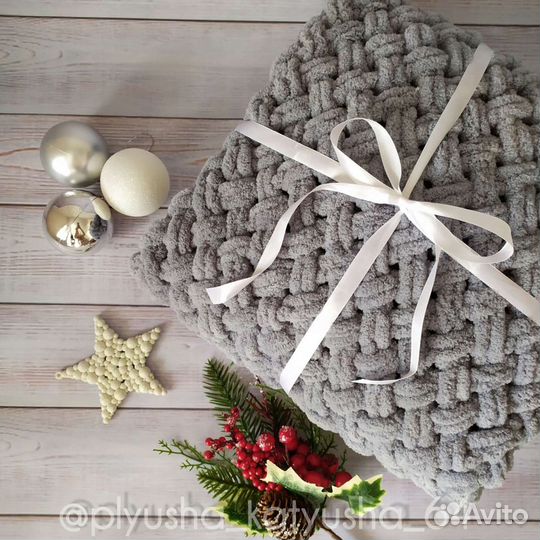 Плюшевый плед для новорожденного