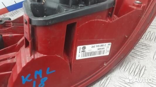 Фонарь задний левый volkswagen passat B7 (KML18MX0