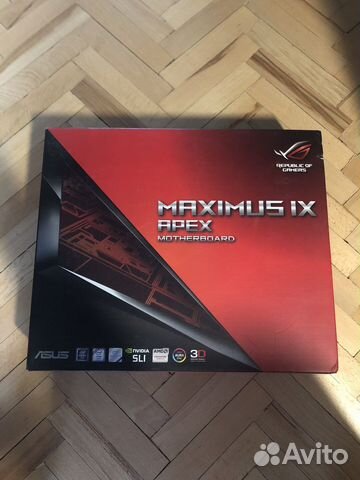 Материнка Asus maximus IX apex