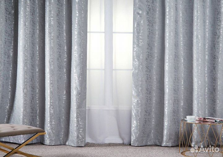 Шторы мрамор новые