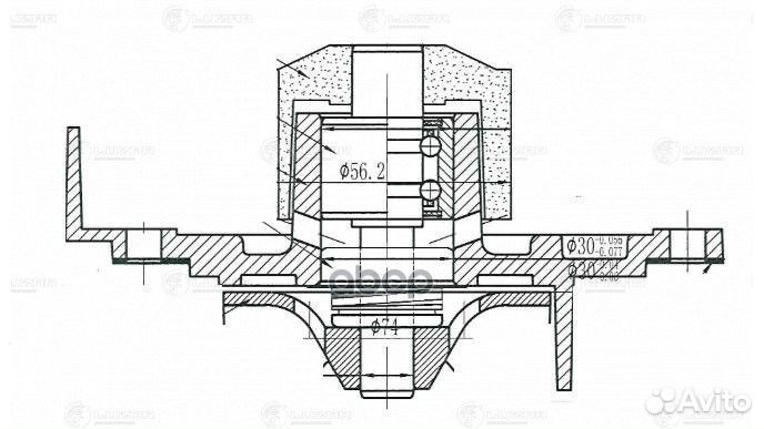 Насос водяной ford/citroen mondeo/kuga/jumper 0