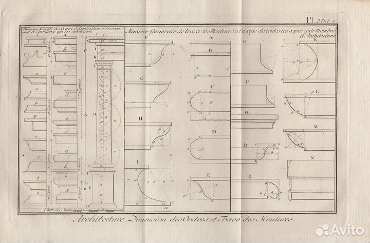 Гравюры. Архитектура. Чертежи. 1780 г. Ч3