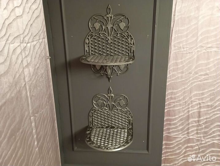 Винтажные советские декоративные литые полочки
