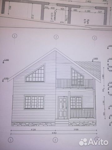 Проект каркасного дома 8 на 8