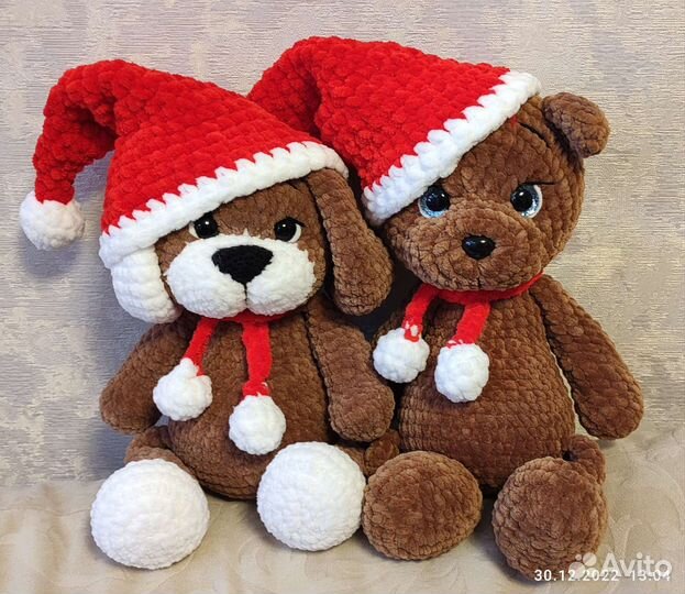 Вязаные игрушки зайчик