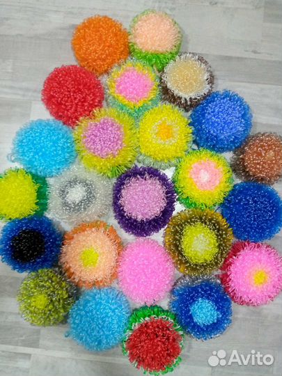 Мочалки круглые