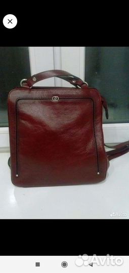 Сумка-рюкзак Италия кожа натуральная, оригинал