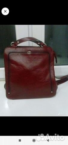 Сумка-рюкзак Италия кожа натуральная, оригинал