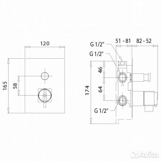 Смеситель для ванны Migliore Kvant 25405 хром