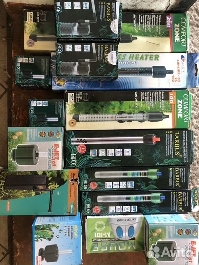 Аквариумные рыбки, креветки, оборудование