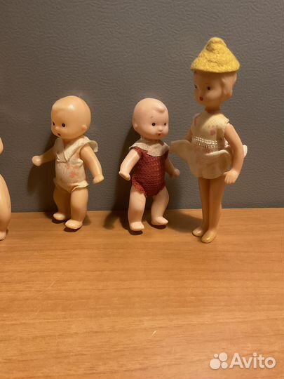 Кукла СССР пупсы 5 шт + Дюймовочка ; не игранные