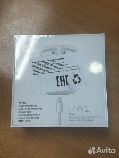 Беспроводные наушники airpods 2