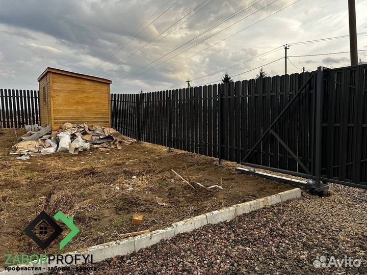 Заборы из профнастила / заборы из профлиста