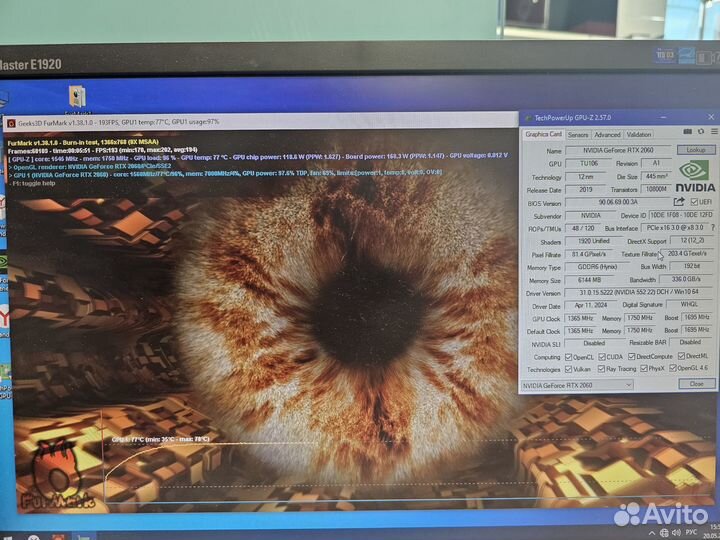 Видеокарта KFA2 GeForce RTX 2060 EX Black