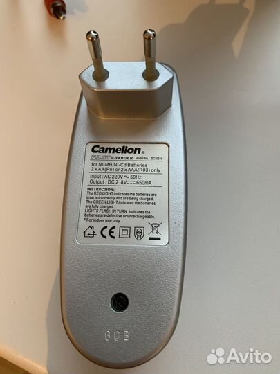 Зарядное устройство для аккумуляторных батареек Ca