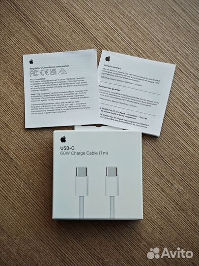 Кабель Apple USB-C Woven Charge Cable 1m 60w