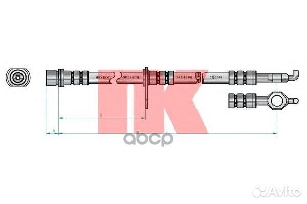 Шланг тормозной Toyota Corolla 02- 8545148 Nk