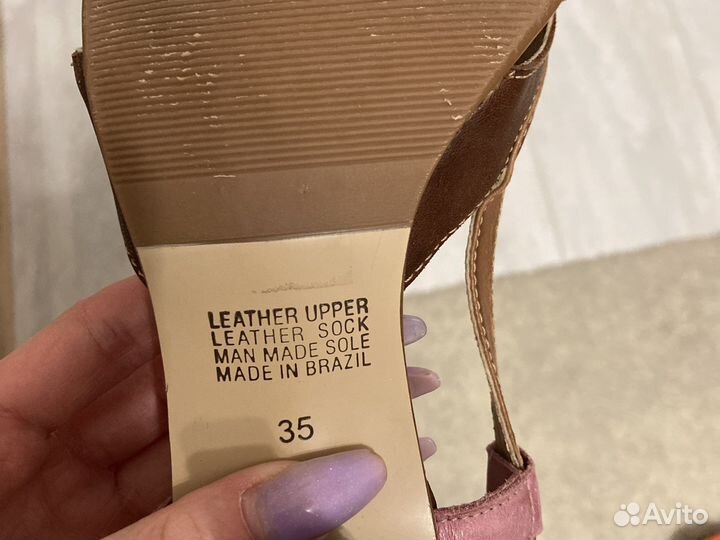 Босоножки женские натуральная кожа бразилия