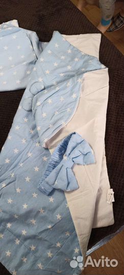 Комплект, кокон для новорожденных +
