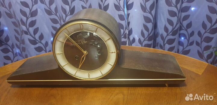 Каминные старинные часы с боем германия