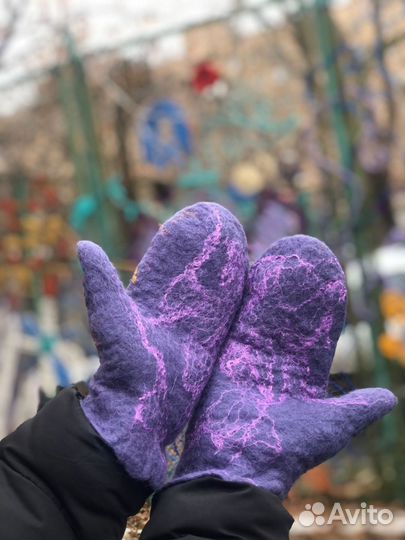 Варежки ручной работы