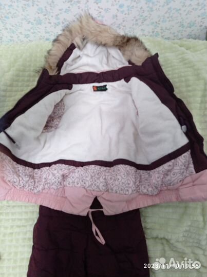 Зимний костюм для девочки 98