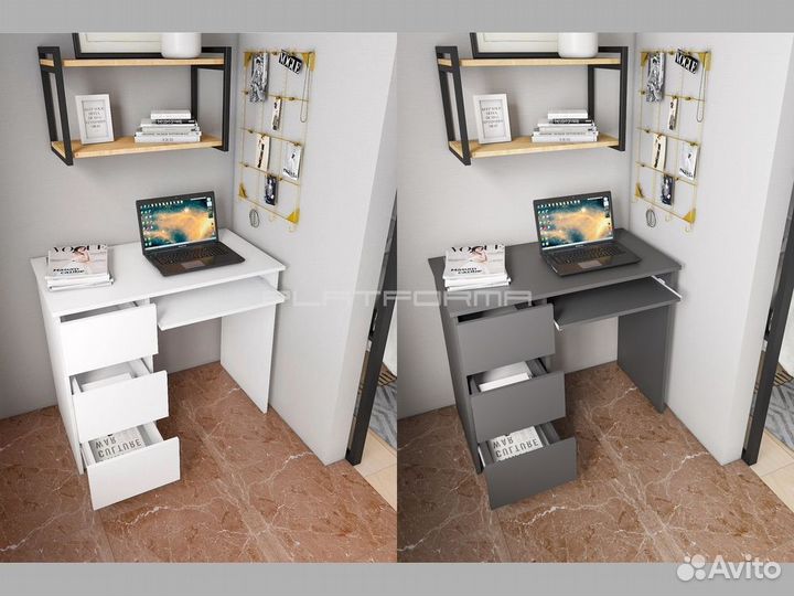 Стол компьютерный письменный с ящиками PL-204