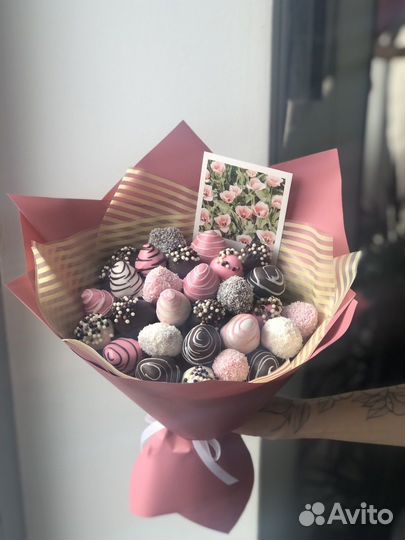 Клубника в шоколаде,съедобные букеты