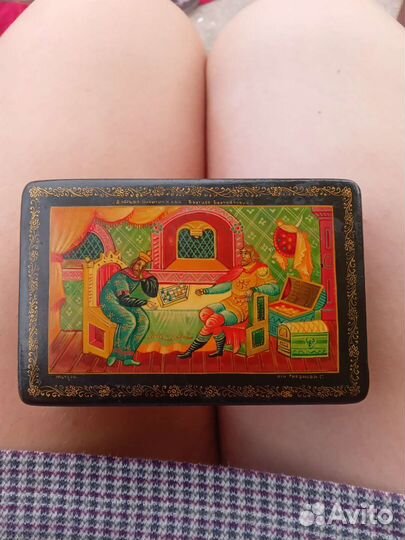 Шкатулка мстера папье-маше