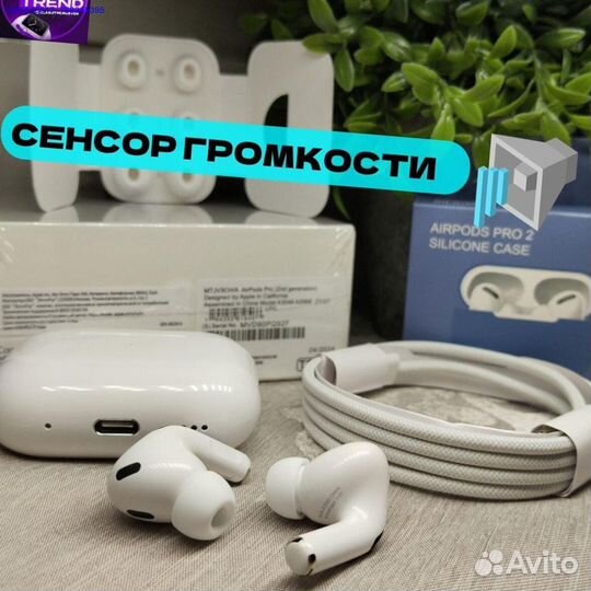 Airpods pro 2 type c premium + чехол, доставка (Ар