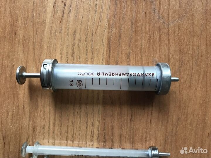 Шприц стеклянный СССР