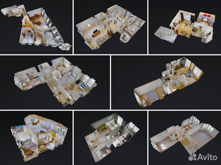 3D-тур Matterport, видео обзор, фото для Риелтора
