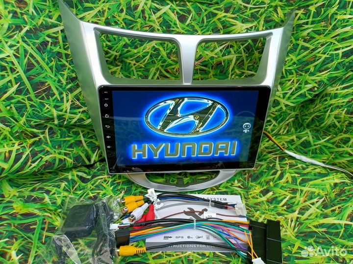 Магнитола Hyundai Solaris android новая