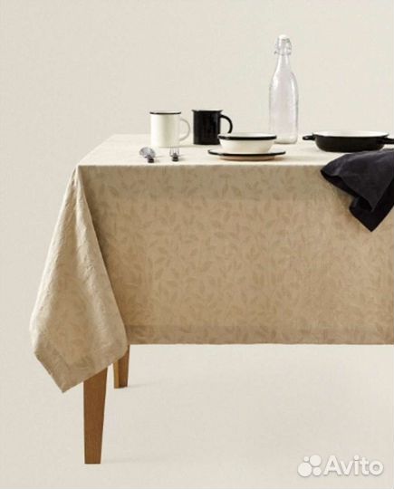Zara home скатерть 170350 новая бежевая