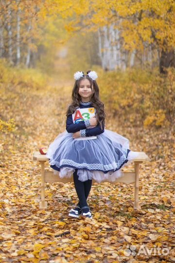 Школьная форма для девочки 122 128 синяя